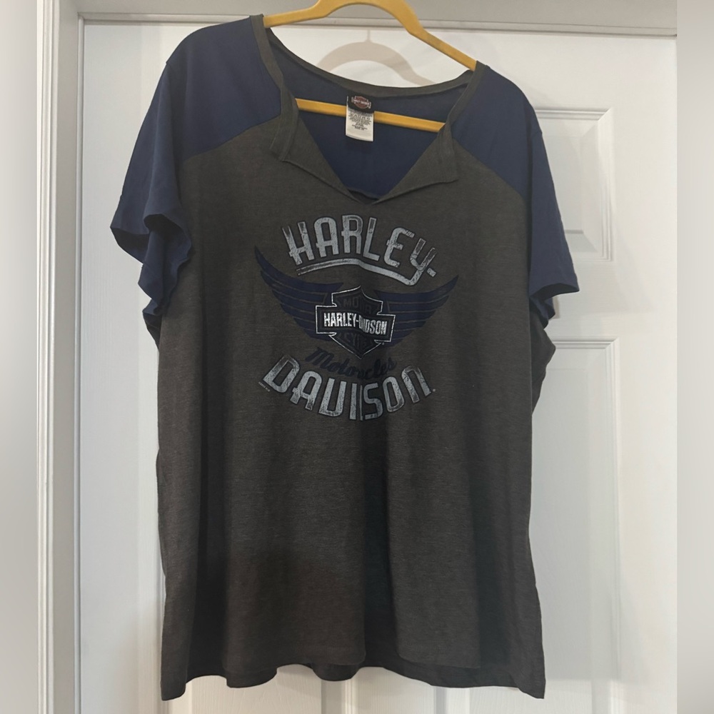 Harley-Davidson Charcoal and Navy 2X